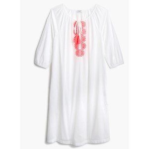J Crew Women's Embroidered cotton tunic cover-up size M Item AP576